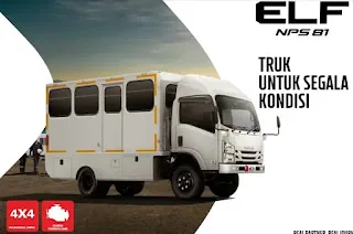 ISUZU ELF NPS 81 Truk 4x4 Tangguh di Segala Medan