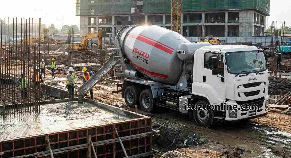 Isuzu Giga Mixer Truck untuk Proyek Beton