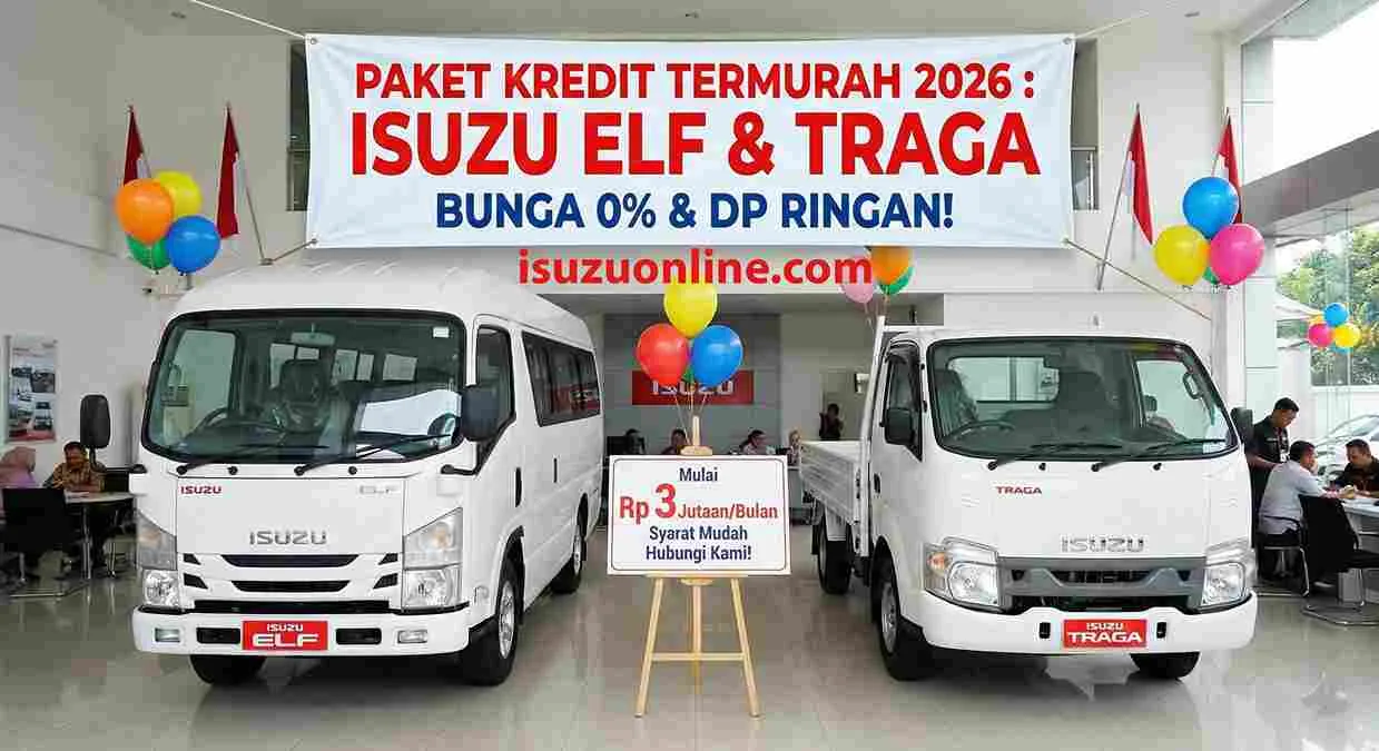Paket Kredit Isuzu Elf dan Traga Termurah 2026