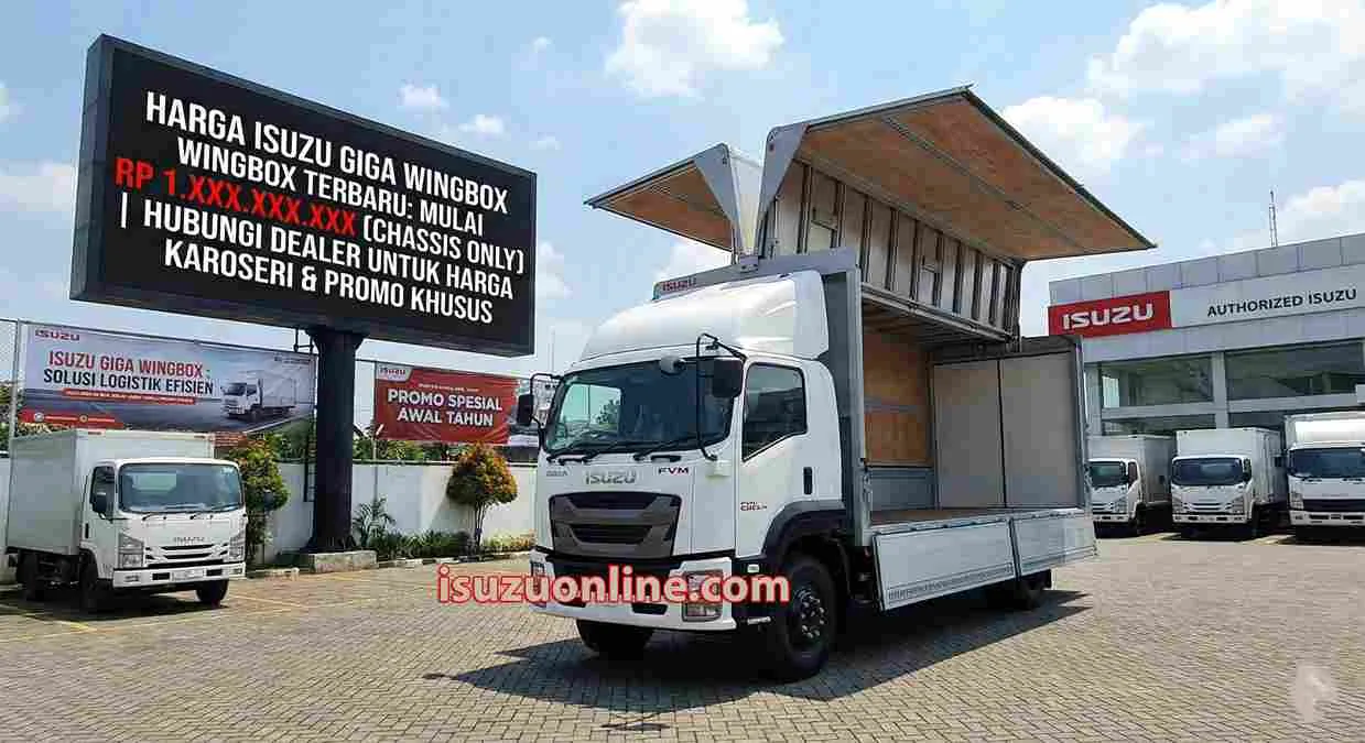 Harga Isuzu Giga Wingbox Terbaru 2026
